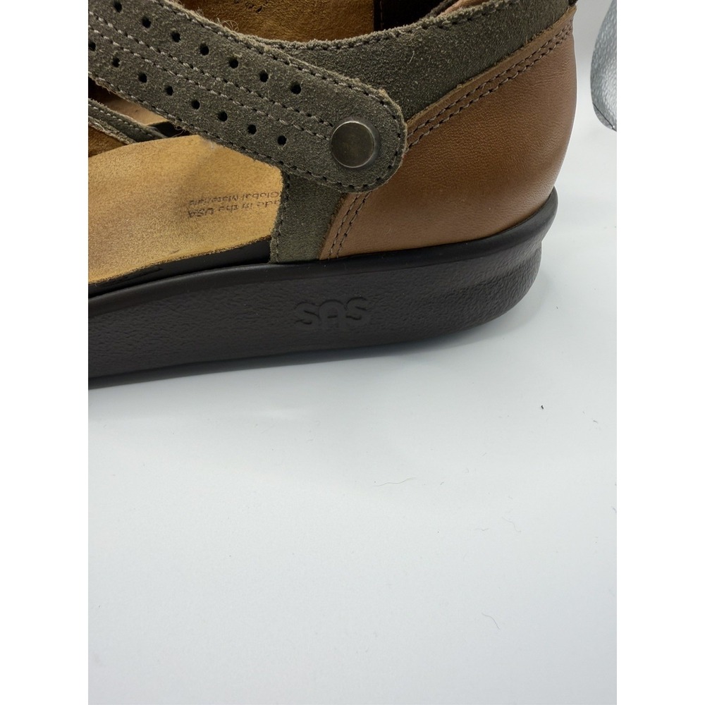 SAS Eden Women's Leather Clogs Mary Jane Platform Leather shoes Sz 9 Comfort - Picture 6 of 8
